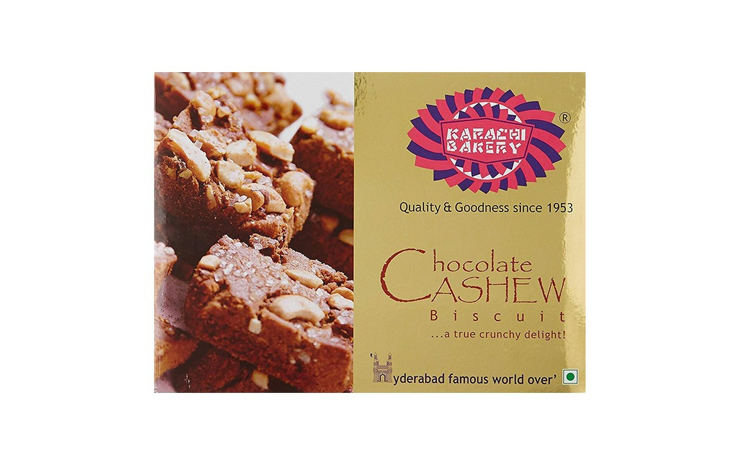 Karachi Bakery Chocolate Cashew Biscuit    Box  400 grams